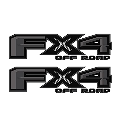 FX4 Off Road Decal USA Black Flag Replacement Sticker F 150 Bedside Emblem for 4×4 Truck Super Duty (FX4 Off Road Decal Black Replacement Sticker)