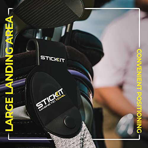 STICKIT Golf Bag Metal Landing Pad I Metal Bag Clip for Quick and Easy Use of Magnetic Golf Gear & Accessories with Convenient Positioning on Your Golf Bag | The Storepaperoomates Retail Market - Fast Affordable Shopping