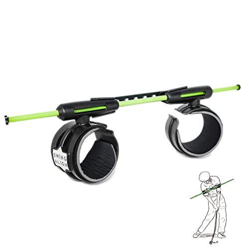 SWINGALIGN Swing Align Golf Training Aid Basic Kit – for Fast, Guarantee Full Swing Improvement. Recommended by Top 100 Teaching Professionals as The Easiest Way to get Better.