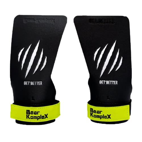 Bear KompleX Black Diamond No Hole Grips – Lightweight, High Performance Weightlifting Grips, Protect Hands and Provides Comfort – Great for Cross Training, Powerlifting, Gymnastics for Men and Women