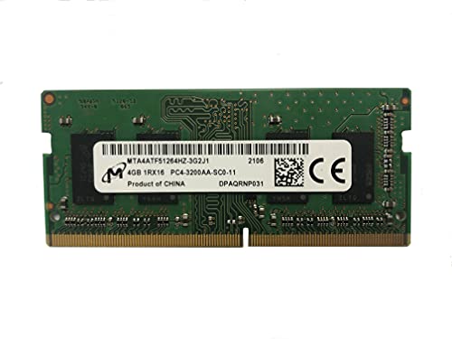 MICRON 4GB DDR4 3200MHz PC4-25600 1.2V 1R x 16 SODIMM Laptop RAM Memory Module MTA4ATF51264HZ-3G2J1, OEM Package