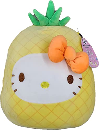 SQUISHMALLOW KellyToys – Sanrio® Hello Kitty® and Friends Squad – 12 Inch (30cm) – Pineapple Hellokitty® – Super Soft Plush Toy Animal Pillow Pal Buddy Stuffed Animal Birthday Gift