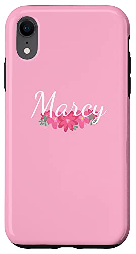 iPhone XR Marcy – Custom Floral Phone Cover Pink Personalized Case