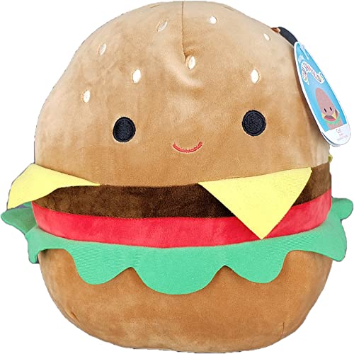 SQUISHMALLOW KellyToys – 8 Inch (20cm) – Carl The Cheeseburger – Super Soft Plush Toy Animal Pillow Pal Buddy Stuffed Animal Birthday Gift