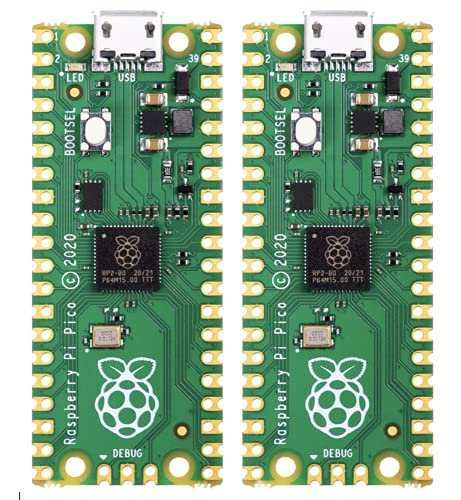 Raspberry Pi Pico RP2040 microcontroller – in US Stock, Ready to Ship (2 Pack)