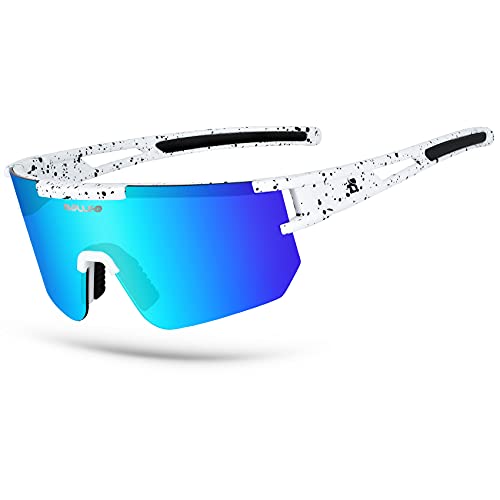 BOLLFO Cycling Sunglasses, UV 400 Eye Protection Polarized Eyewear for Men Women