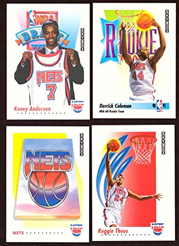 1991-92 SkyBox Basketball Team Set – New Jersey Nets