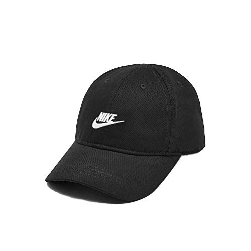 Nike Boy`s Heritage86 Futura Adjustable Hat (Black(8A2902-023)/White, 2-4T)