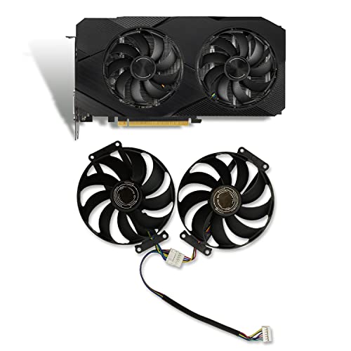 Cavabien 89mm FDC10H12S9-C T129215BU 12V 0.35A 4pin GPU Graphic Card Cooler Fan for ASUS RTX 2060 2070 GTX1660Ti RTX2060 RTX2070 GTX 1660Ti Graphics Card Cooling Fan (AB)
