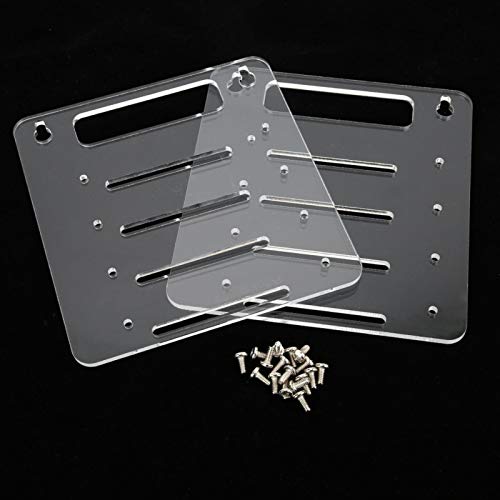 4 Layer Hard Disk Drive Rack HDD Cage Tray Generous Clear Acrylic DIY Beautiful for Desktop Computer