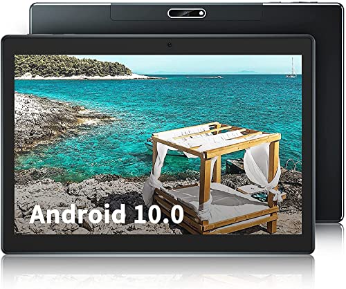 Tablet 10.1 Inch, Android Tablet 10.0 OS, 32GB Tablets with 128GB Expansion,Quad Core 1.6GHz, Google Certified WiFi Tablet, Support Bluetooth, Dual Camera, Long Batter Life Tablet PC (Black)