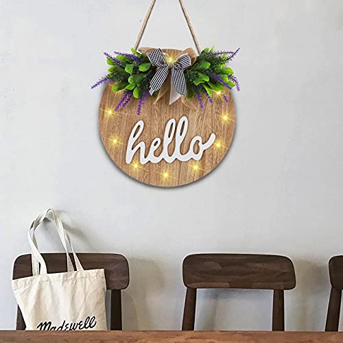 Fristmas Welcome Sign for Front Door, Farmhouse Front Porch Decor Rustic Wooden Wall Sign with 12 LED Lights, Outdoor Seasonal Welcome Home Decorations | The Storepaperoomates Retail Market - Fast Affordable Shopping