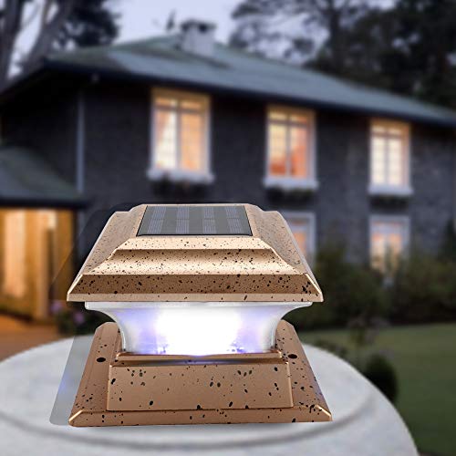 ABS Security Outdoor Waterproof Home Garden Post Deck Light for Garden,Villa, Courtyard Path LightsLandscape Lighting & Accessories (white light)