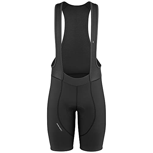 Louis Garneau, Men’s Fit Sensor 3 Cycling Bib Shorts, Padded Chamois, Compression, Breathable, Road Biking, Black, Large
