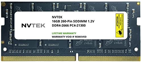 NVTEK 16GB DDR4-2666 PC4-21300 SODIMM Laptop RAM Memory Upgrade