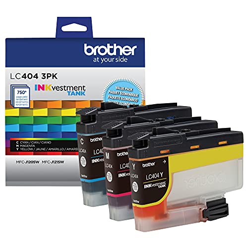 Brother LC4043PKS 3 Pack of Standard Yield Cyan, Magenta and Yellow -Ink -Cartridges
