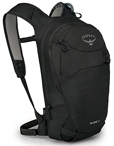 Osprey Glade 12 Ski and Snowboard Backpack, Black