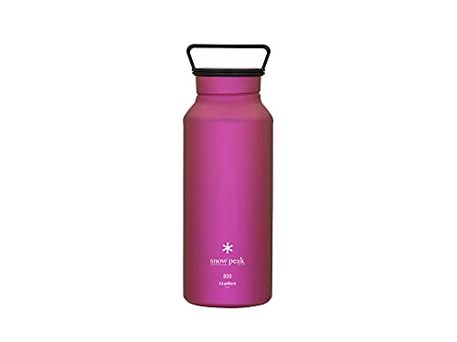 Snow Peak Titanium Aurora Bottle – Durable and Lightweight Titanium Water Bottle – Pink, 800 ml