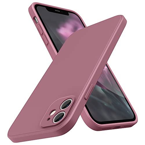 SURPHY Square Silicone Case Compatible with iPhone 11 Case 6.1 inches, Square Edges Liquid Silicone Phone Case (Individual Protection for Each Lens) for iPhone 11 (Lilac Purple)