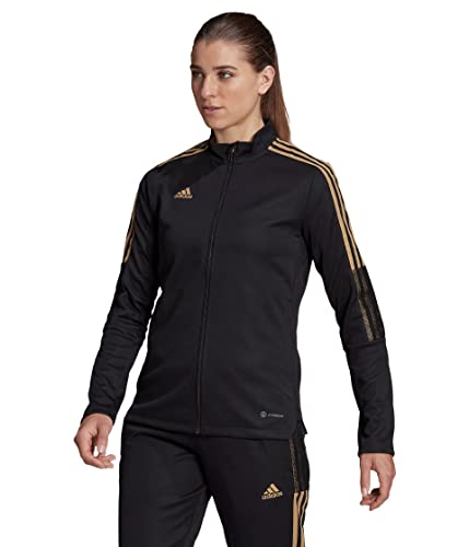adidas Women’s Tiro Track Jacket, Black, Large