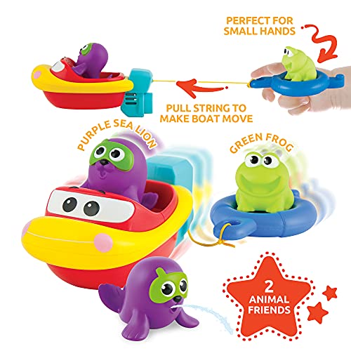 KiddoLab Bath Boat Toys for Toddlers – Pull and Go Toy Boat for Pool Playtime Floating Accessories – Bathtub Toys for 1,2,3 Years Old Babies and Kids. | The Storepaperoomates Retail Market - Fast Affordable Shopping