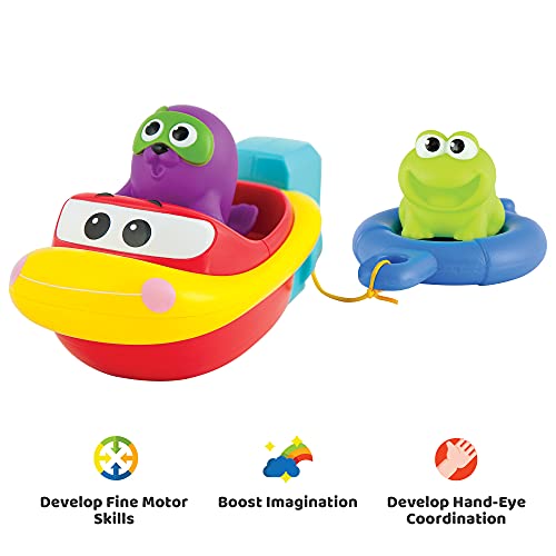 KiddoLab Bath Boat Toys for Toddlers – Pull and Go Toy Boat for Pool Playtime Floating Accessories – Bathtub Toys for 1,2,3 Years Old Babies and Kids. | The Storepaperoomates Retail Market - Fast Affordable Shopping