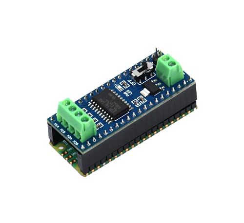 sb components Raspberry Pi Pico Board with Pico Motor Driver HAT Connects 2 DC and 1 Stepper Motor DC Motor Control Module for Raspberry Pi Pico, Raspberry Pi Pico Kit