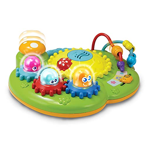KiddoLab Activity Center Fun Ride Garden – Press & Play Sensory Toy with Sounds Effects & Music – Baby Learning Toys with Pop Up Lights & Gears – Birthday Gift for Babies Ages 6 Months Old & Up