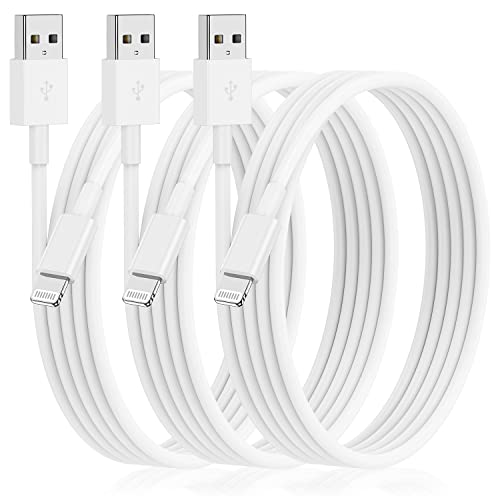 3Pack [Apple MFi Certified] Long iPhone Charging Cable 10ft-Apple Lightning to USB Cable Wire – 10 Foot iPhone USB Charger Cords for iPhone 14 13 12Pro/Pro Max XR X 8 7 6 5 Plus SE