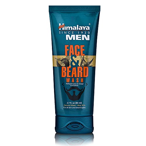 Himalaya Men’s Face and Beard Wash, Daily Facial Cleanser and Beard Conditioner, 2.7 Ounce, 2.7 fluid_ounces