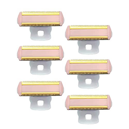 Women Shaver Replacement Heads for Finishing Touch Flawless Body Rechargeable Ladies Shaver Hair Remover Heads (Pack of 6)