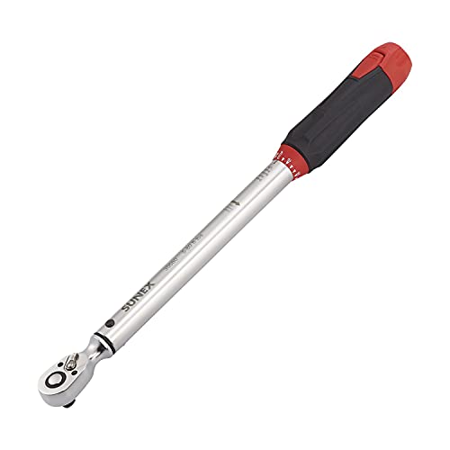 SUNEX TOOLS 30580 3/8-Inch Drive Indexing Torque Wrench, 5-80 ft/lb, 48-Tooth, with 16-Position Torque Selecting Mechanism
