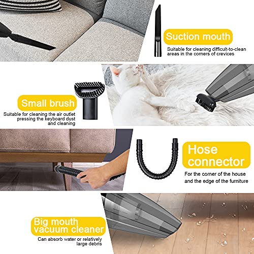 Rtwrtne Handheld Vacuum Cordless, 9500PA Strong Suction,120W Powerful, Rechargeable Lightweight Wet Dry Portable Car Vacuum Cleaner for Pet Hair, Home and Car Cleaning (Black) | The Storepaperoomates Retail Market - Fast Affordable Shopping