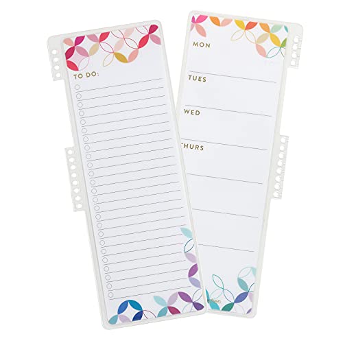 to-Do List Dashboard in Colorful Mid-Century Circles | Double-Sided, Wet-Erase Snap-in Dashboard for Coiled Notebooks | Tackle & Track Tasks in Style by Erin Condren