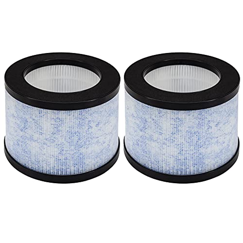 Asheviller DH-JH01 True HEPA Replacement Filter, Compatible with AROEVE and Kloudi Air Purifier DH-JH01, Intelabe EPI080/EP1080, and Elechomes EPI081/EP1081 Air Purifier, 2Pack