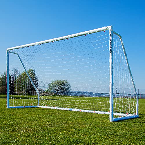 QUICKPLAY Q-Fold Match Soccer Goal | The 30 Second Folding Soccer Goal Match Standard [Single Goal] The Best Weatherproof Soccer Net for Adults & Kids