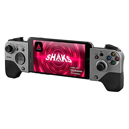 SHAKS S5b Wireless Gamepad Controller for Android, Windows, iOS and Supporting X-Cloud, Stadia, Geforce – Portable Mobile Game Controller, Powered by Qualcomm