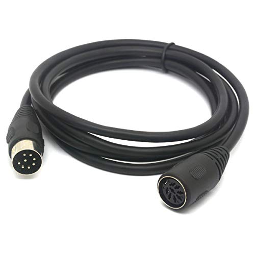 PIIHUSW MIDI Cable 8 Pin Din Male to Female Adapter Cord for Bang, Olufsen B&O, BeoLab, POWERLINK mk2 Extension (1.5 Meter)