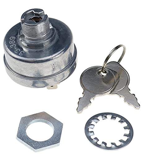 DVPARTS Ignition Switch with 2 Keys 33-389 103990 48-099-01 378-0385 Compatible with Wheel Horse Toro Kohler Onan