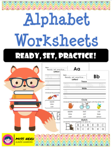 Alphabet Worksheets – Ready, Set, Practice!