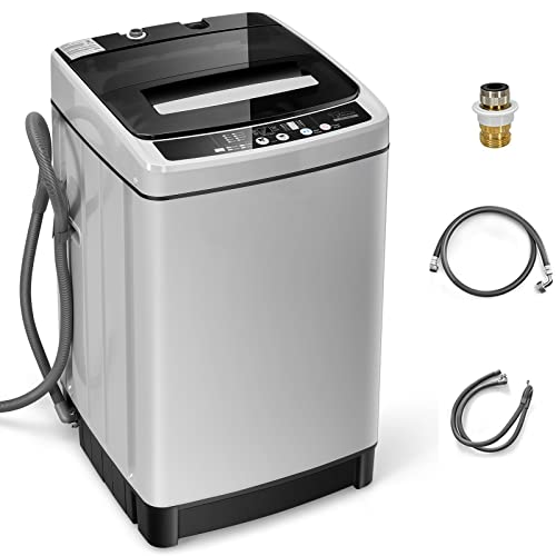 Giantex Full Automatic Washing Machine, 2 in 1 Portable Laundry Washer 1.5Cu.Ft 11lbs Capacity Washer and Spinner Combo 8 Programs 10 Water Levels Energy Saving Top Load Washer for Apartment Dorm | The Storepaperoomates Retail Market - Fast Affordable Shopping