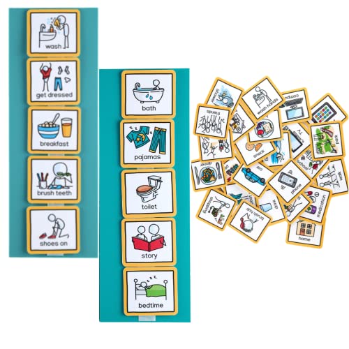Visual Schedule For Home Visual Wall Planner by Create Visual Aids for autism, adhd, aspergers, send, speech and language