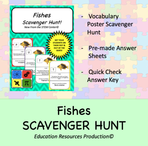 Fishes Scavenger Hunt Circuit Activity