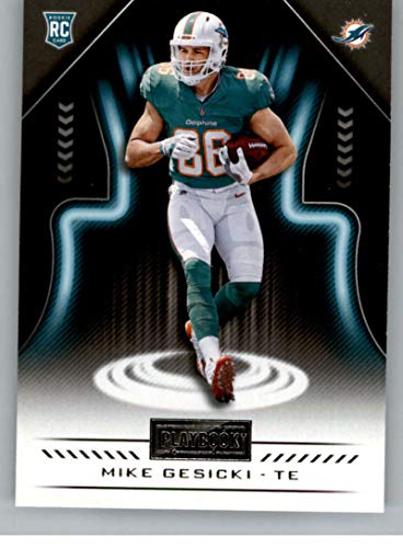 2018 Panini Playbook #145 Mike Gesicki Rookie RC Rookie Miami Dolphins NFL Football Trading Card