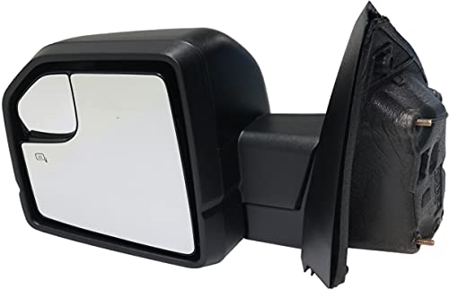 Kool Vue Mirror Compatible with 2015-2017 Ford F150 Pwr Man Fldg Htd with Blind Spot Glass and Signal and Puddle Lgt Txt Blk Driver Side