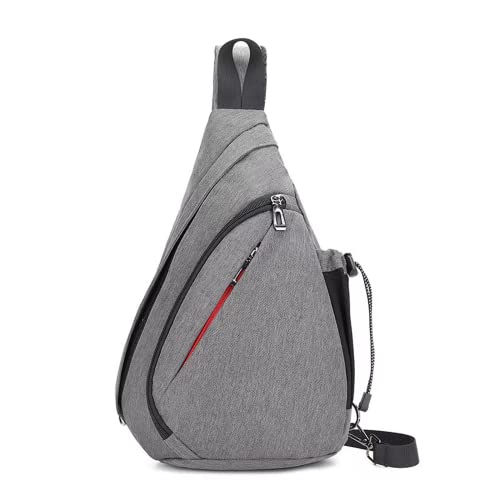 SoarOwl Crossbody Sling Backpack – Waterproof Sling Bag – Chest Bag Daypack – Chest Shoulder Bag for Hiking Travel (grey)