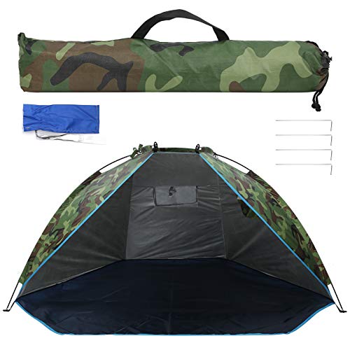 BuyWeek Fishing Tent, Outdoor Portable Fishing Shelter Waterproof Camouflage Sunshade Two Person Camping Tent