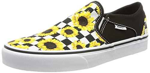 Vans Women’s Low-Top Trainers Sneaker, Sunflower Checker Multi White, 7.5