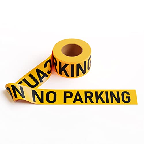 PE Warning Tape, 2.0 mil x 1000 Ft. x 3 Inch, Yellow Tape with”Caution NO Parking” Black Print – Trafford Industrial