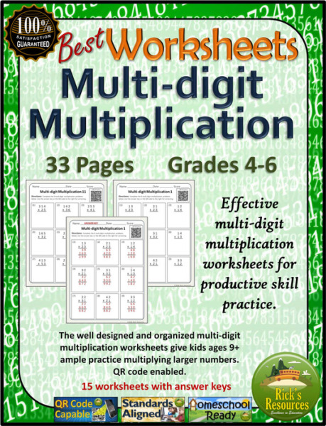 Multi Digit Multiplication Worksheets